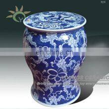 Antique Chinese Hand Painted Ceramic Garden Stool thumbnail-1