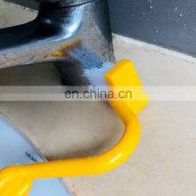 V Shape Portable Plastic Toilet Corner Scrubber Curved Cleaning Brush thumbnail-5