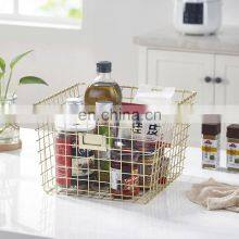 Wire Storage Baskets for Organizing Metal Wire Freezer Organizer Bins With Handles Large Pantry Baskets thumbnail-3