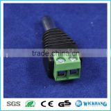 5.5mm x 2.1mm DC Power Male Jack to 2 Conductor Screw Down Connector for LED Light Controller