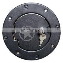 New Arrival Aluminum Car Black Truck Fuel Filter Tank Gas Cover Accessories With Lock for Jeep Wrangler TJ thumbnail-5