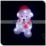 2016 christmas holiday decoration led 3d motif animal bear light
