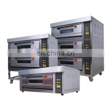 MS china 3 Deck 6 Trays Commercial Kitchen Gas Oven Bakery Machine Equipment Baking Oven professional oven bakery