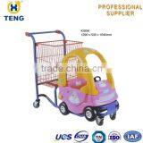 Kid Supermarket Shopping Toy Trolley Shopping Cart thumbnail-1