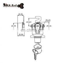 Fridge Refrigerator Door Lock With Key Mini Child Freezer Drawer Wholesale Freezer Door Refrigerator Lock Freezer Lock thumbnail-3