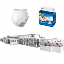 Full Servo Automatic Pull up Adult Diapers Making Machine For Manufacturing Adult Diaper Pants Production Line thumbnail-2