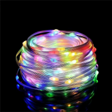Colorful Outdoor Decoration Christmas Light Belt Mobile Phone Bluetooth APP Intelligent Point Control RGB Atmosphere Marquee Light Belt thumbnail-2