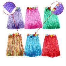 60cm Silk Grass Skirts - Faux Flowers for Hawaiian Birthday Celebrations thumbnail-4