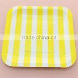 Wedding Favors Mix Pattern 7 Inch Square Paper Plate for Wedding thumbnail-4