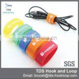 Printed Custom Logo Hook and Loop Colorful Wire Tie