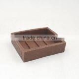 Brown Polyresin Sandstone Bathroom Accessories Set for Hotel and Home thumbnail-4