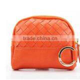 Women Mini Faux Leather Zipper Coin Bag With Keyring thumbnail-5