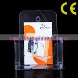 Acrylic Magazine Rack, Plexiglass Brochure Display Stand, Lucite Catalogue Shelf thumbnail-1