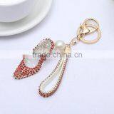 High Quality Crystal Women High Heeled Shoe Keychain Valentine's Day Lovelry Gift Women Bag Accessories Fashion Jewelry