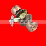 Door Lock Stainless Steel Finish Tubular Entrance Ball Door Lock Antique Copper Plated