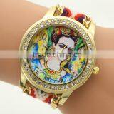 2016 Hot Sales Wholesale China Watches Nylon Strap Rose Gold Simple Fashion Watches Girls thumbnail-1