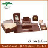 Top Quality Modern Desktop PU Leather Office Desk Organizer thumbnail-2