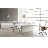 Conference Modern Design White Color Desk Metal Wood Meeting Table