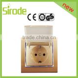 waterproof Power Usage Plug Socket Outlet with shelter