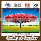 2016 New Arrving Decorative 3d Beautiful Tree and Flower Picture for World Wholesale