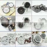 2013 hot sales hight qualtiy cheaper alloy plating watch .stainless steel pairt watch,leather couple watch with pc movt