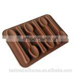 BPA Free FDA LFGB Spoon Silicone Chocolate Molds Chocolate Tray thumbnail-1