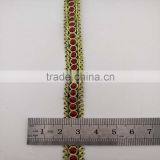 Vintage Thin Collars Embellishment Bronze Color Sewing Neck Golden Lace Trims thumbnail-1