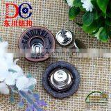 Fahion zinc alloy fancy metal with double pin jeans button for clothing