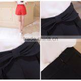 Lady and Woman Vogue Casual Bowknot Short Pants and Trousers thumbnail-4
