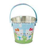 Small Metal Tin Bucket With Handle for Easter thumbnail-5