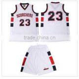 100% Polyester Heavyweight Dazzle Round Neck Green Basketball Uniform thumbnail-5