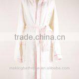 Custom Terry Cotton Hooded Bathrobe Wholesale thumbnail-1