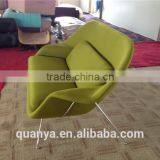 Fashionable Fiberglass Frame Upholstery Nice Fabric Womb Sofa thumbnail-6