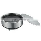 2 in 1 BBQ Korean Electric Pan Grill Steam Hot Pot and Teppanyaki Grill GEO-01X thumbnail-1