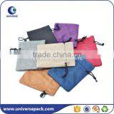New Various Colors Jute Drawstring Pouch Custom Logo Made in China thumbnail-3