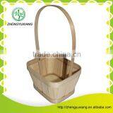Handmade High Quality Bamboo Basket With Handle for Wholesale thumbnail-4