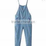 Casual Style Loose Fit Denim Overall With Zip Deatails (JXA072) thumbnail-1