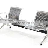 High Quality Stainless Steel Office Reception Room Waiting Chairs With Table for Sale thumbnail-1