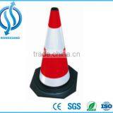 Rubber Traffic Cone Used on Road