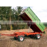 High quality 7CX-8T Heavy duty 8 Ton Hydraylic tipping Agricultural Trailer for 60-90HP Tractor