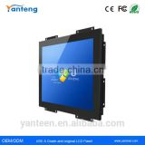 Metal casing 17inch open frame touchscreen monitor with resistive touchscreen