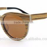 2015 New Women Band Design Glasses Vintage Wood Round Frame Bike Sunglasses Polarized Len With Paper Case Sol Gafas thumbnail-3