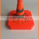 height 700mm retractable glow in the dark traffic cone