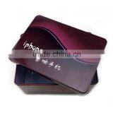 High-end Rectangle Tin Box for Mobile Phone, Earphone Tin Box