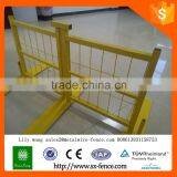 Canada Standard Yellow Color Pvc Coated Metal Fence Temporary Fence