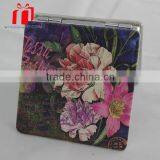 Mini Pu Compact Mirror /customize Logo Pu Mirror