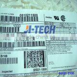 1.25mm Pitch Wire to Wire and Wire to Board Connector 15 Circuits Molex 51021 Series Female 15 Pin Connector 51021-1500 Housing