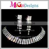 Wholesale Min Order Gold Plated Crystal Dubai Fashion Jewelry Set thumbnail-1