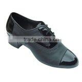 Black Leather Zapatos Salsa Dance Man Shoes thumbnail-1