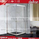 Two Sliding Doors Aluminum Shower Room 6mm/8mm Square Sliding Shower for Hotel Shower Cubicle thumbnail-1